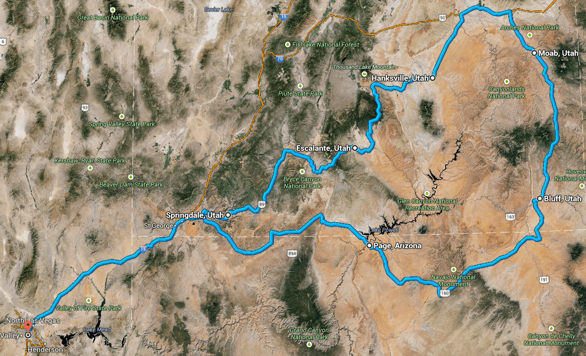 USA Reiseroute 2014